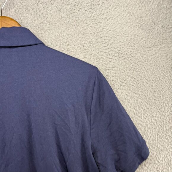 Flint Firebirds Polo Shirt Men's Medium Blue Embroidered Logo Under Armour Golf - Picture 7 of 9